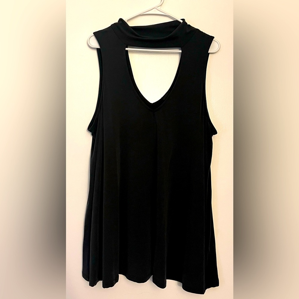 Torrid Black Choker Neck Tank Top